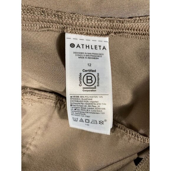Athleta Ankle Pants Women's Size 12 Beige Pockets Joggers - Picture 12 of 14